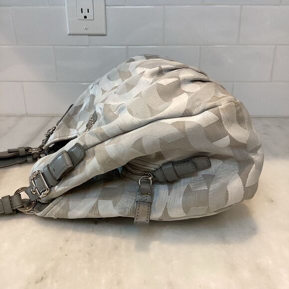 Coach Maggie Madison Shantung Chainlink Hobo Shoulder Bag - HTF - Picture 10 of 16